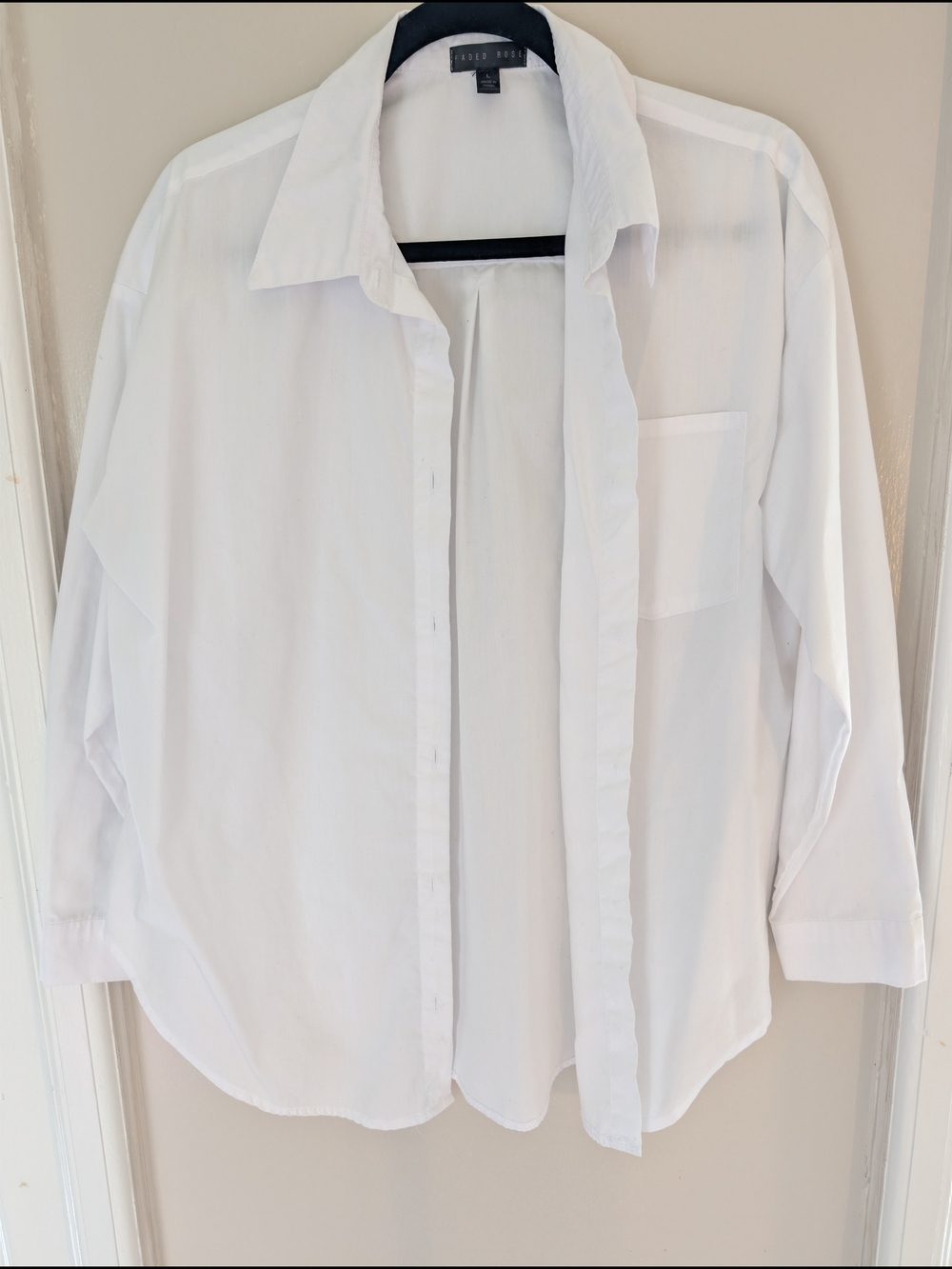 EILEEN FISHER White Button-Down Shirt - Classic Relaxed Fit